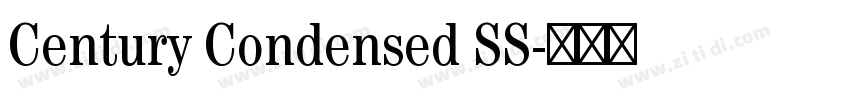 Century Condensed SS字体转换 Century Condensed SS字体转换